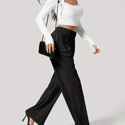 Wide Leg Pants with Pockets