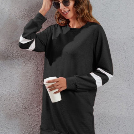 Full Size Striped Round Neck Long Sleeve T-Shirt