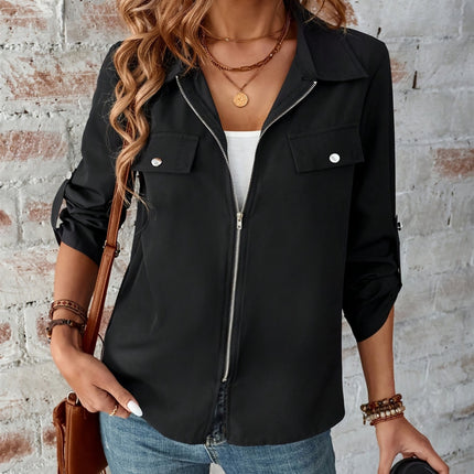 Zip Up Long Sleeve Jacket