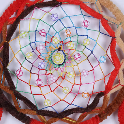 2023 New Dream catchers Retro 5 Ring Dream Catchers Home Decoration Indians Natural Stone Tree of Life Dreamcatcher Wall Hanging
