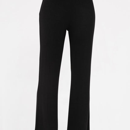 Mono B Cross Pleat Flare Pants