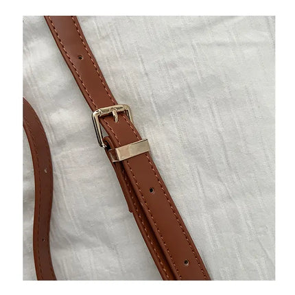 Vintage Women's Shoulder Bag 2023 Autumn Winter Fashion PU Leather Underarm Bags Trend All-Matched Crossbody Pack