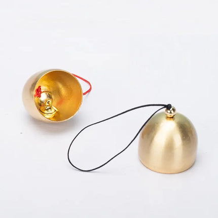 DIY Brass Mini Bell for Wind Chime Door Bell Christmas Decorations Accessories Brass Bell With Bell Hammer Will Ring Metal
