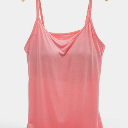 Scoop Neck Adjustable Strap Cami