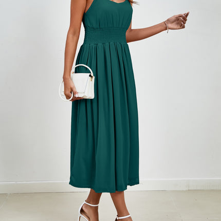 Scoop Neck Midi Cami Dress