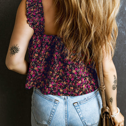 Printed Square Neck Tank