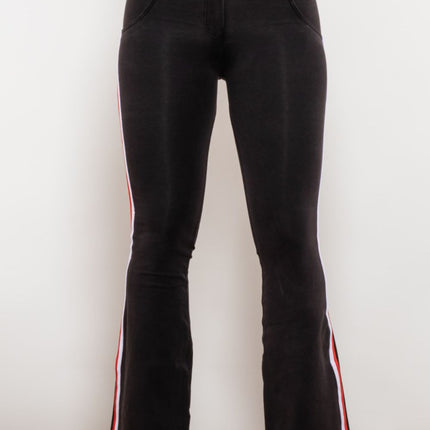 Side Stripe Contrast Bootcut Jeans