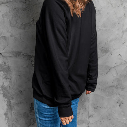 BOO Round Neck Long Sleeve Sweatshirt