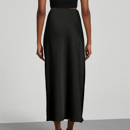 High Rise Midi Skirt