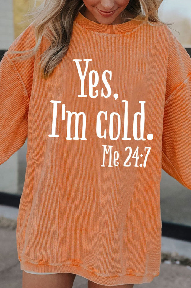 Letter Graphic Round Neck Long Sleeve Sweatshirt - Vickie Lynn's