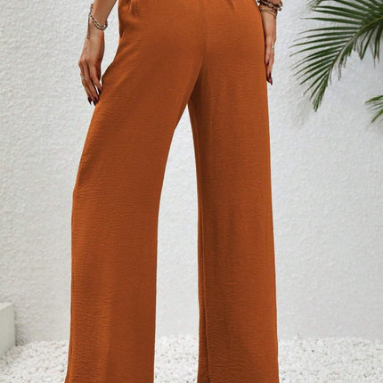 Wide Leg Drawstring Pants