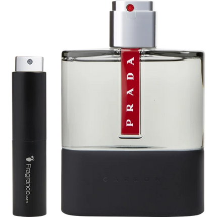 Prada Luna Rossa Carbon Eau De Toilette  0.27 oz Travel Spray
