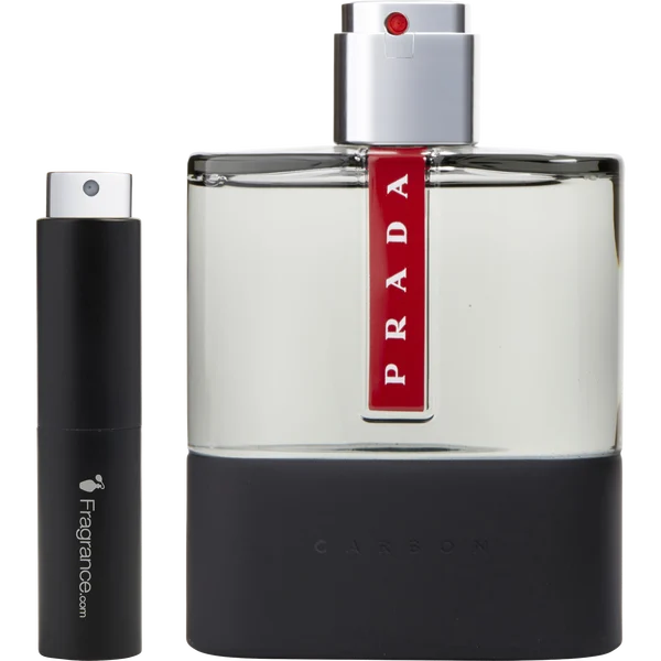 Prada Luna Rossa Carbon Eau De Toilette  0.27 oz Travel Spray