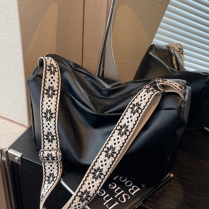 PU Leather Adjustable Strap Crossbody Bag