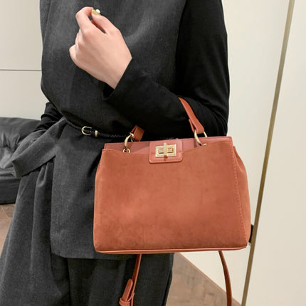 Solid Color Handbag with Removable Strap