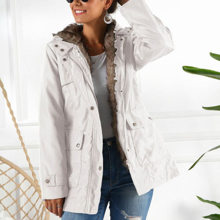 Ivy Lane Full Size Hooded Jacket with Detachable Liner (Three-Way Wear)