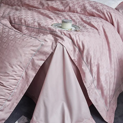 New 1000TC Egyptian Cotton Bedding Sets Luxury Jacquard Duvet Cover Flat sheet Pillowcase