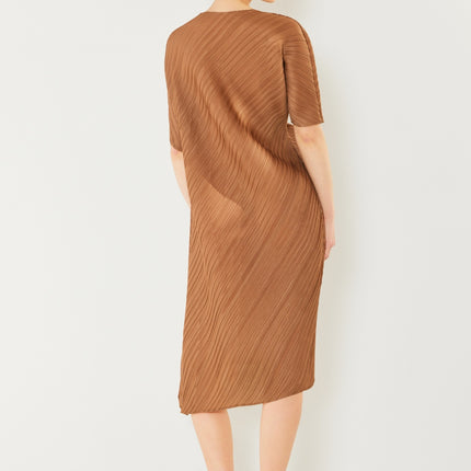 Marina West Swim Pleated Dolman Sleeve Dress