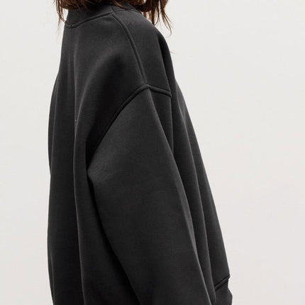 Oversize Round Neck Dropped Shoulder Sweatshirt
