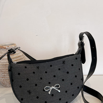 Polyester Printed Adjustable Strap Crossbody Bag