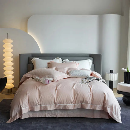 New 1000TC Egyptian Cotton Bedding Sets Luxury Jacquard Duvet Cover Flat sheet Pillowcase