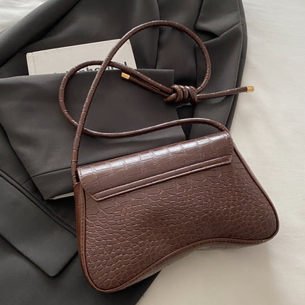 PU Leather Texture Crossbody Bag