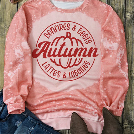 Letter Graphic Long Sleeve Sweatshirt