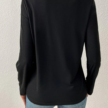 V-Neck Long Sleeve T-Shirt