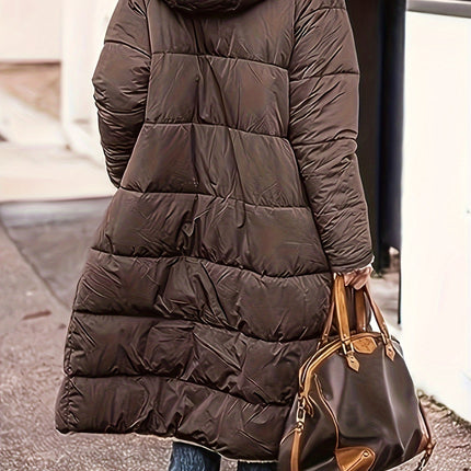 Plus Size Zip Up Sherpa Hooded Coat