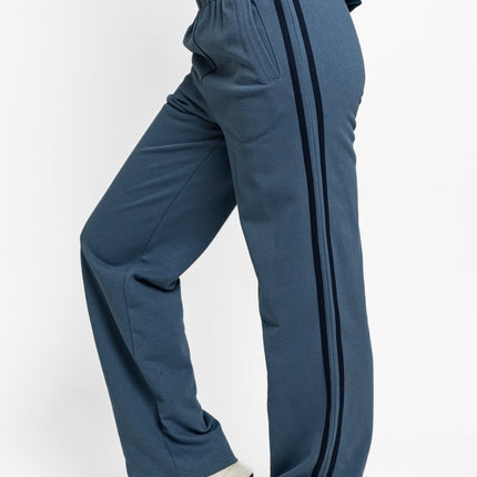 Tasha Apparel High Waisted Side Stripes Straight Track Sweatpants