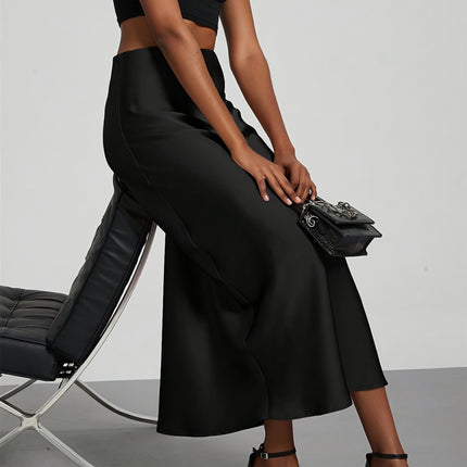 High Rise Midi Skirt