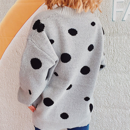 Polka Dot Button Up Cardigan