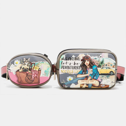 Nicole Lee USA Double Pouch Fanny Pack