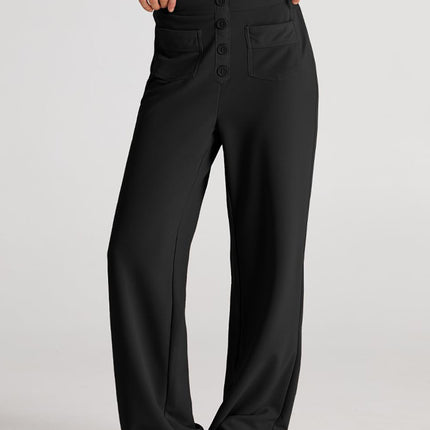 High Waist Wide Leg Pants