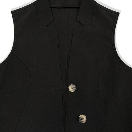 Button Up Surplice Vest