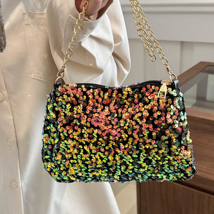 Sequin Removable Strap Shoulder Bag