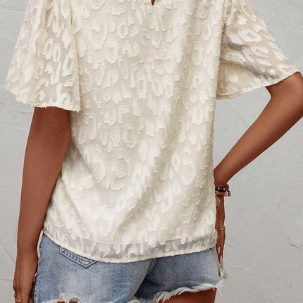 Round Neck Half Sleeve Blouse