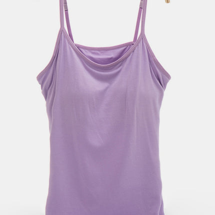 Scoop Neck Adjustable Strap Cami