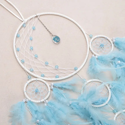 2023 New Dream catchers Retro 5 Ring Dream Catchers Home Decoration Indians Natural Stone Tree of Life Dreamcatcher Wall Hanging