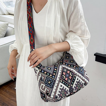 Geometric Adjustable Strap Crossbody Bag