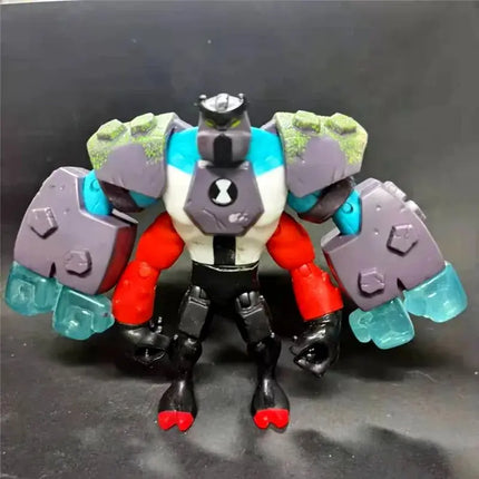 Genuine Ben Tennyson 10 Anime Figure Doll Monster Figure Toys Ben10 Omnitrix Table Ornaments Gifts for Children