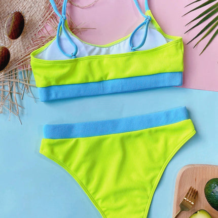 Scoop Neck Spaghetti Strap Two-Piece Swim Set