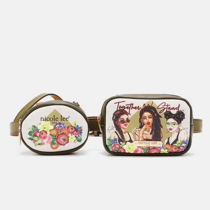 Nicole Lee USA Double Pouch Fanny Pack