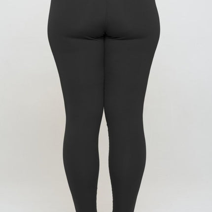 Yelete Full Size Fleece Lined High Waisted Leggings