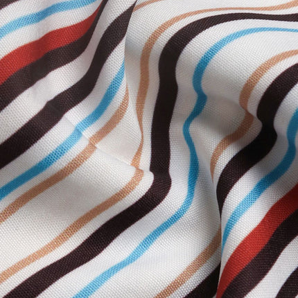 Perfee Contrast Striped Collared Neck Long Sleeve Shirt