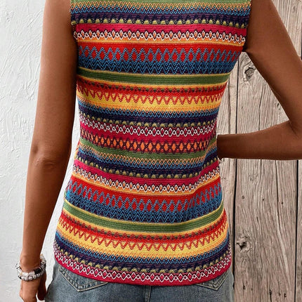 Contrast Round Neck Tank