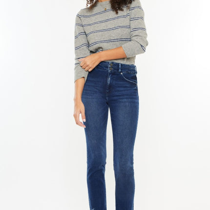 Kancan High Rise Slim Straight Jeans