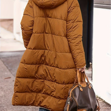 Plus Size Zip Up Sherpa Hooded Coat