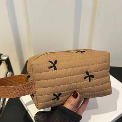 Texture Contrast Bow Wristlet