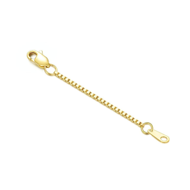 14k Gold Durable Removable Extension Chain for Necklaces and Bracelets 1/1.5/2/3/4/5 Lengths